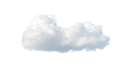 Big cloud isolated on png background