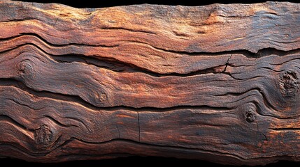 Naklejka premium Aged mahogany wood texture, deep red-brown hues, visible wood pores, smooth but slightly weathered finish, extreme detail