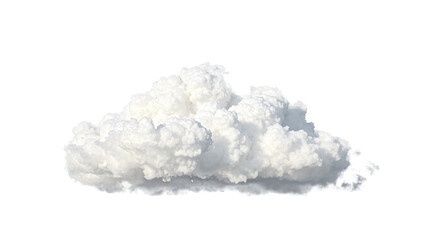 Big cloud isolated on png background