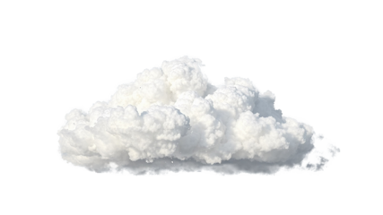 Big cloud isolated on png background