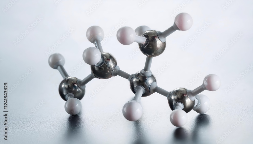 Poster visual representation of firefly zinc molecule displayed on a white background highlighting atomic s