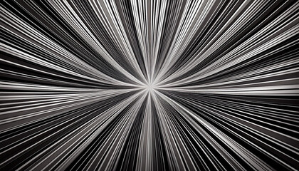 Obraz premium an summary black and white paintings offering a putting radial burst of traces emanating from a critical point creating a dramatic visible impact