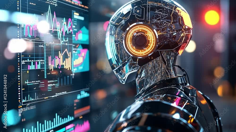Poster innovative robot analyzes complex data visualizations in high-resolution environment