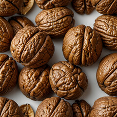 Tasty walnut isolated on white