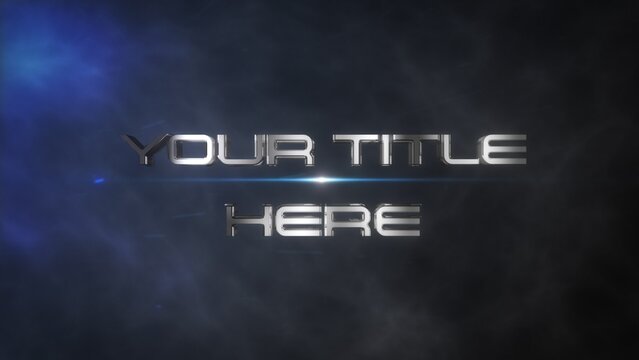 Epic Sci-Fi Action Movie Floating Particles Title Intro