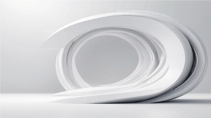 Obraz premium white futuristic background