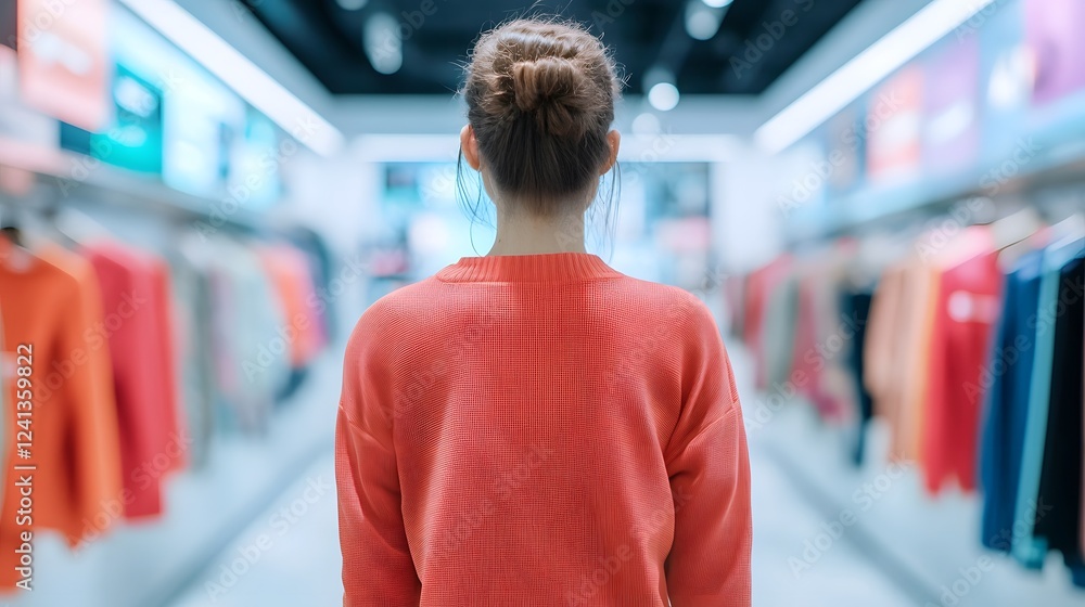 Poster futuristic ar-enhanced retail display with interactive virtual product showcasing and personalized