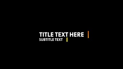 Clean Animated Text & Title Reveal Intro with Gradient