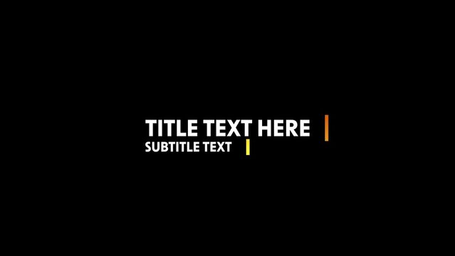 Clean Animated Text & Title Reveal Intro with Gradient