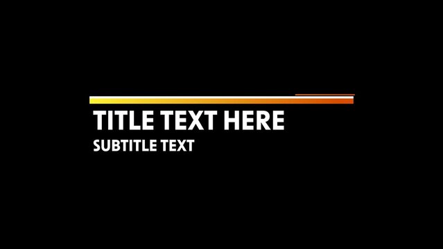 Modern Gradient Clean Lower Third Title 