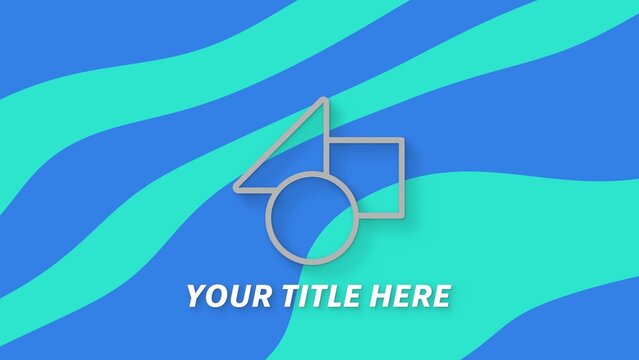 Simple Duotone Pastel Wave Pattern Logo Reveal