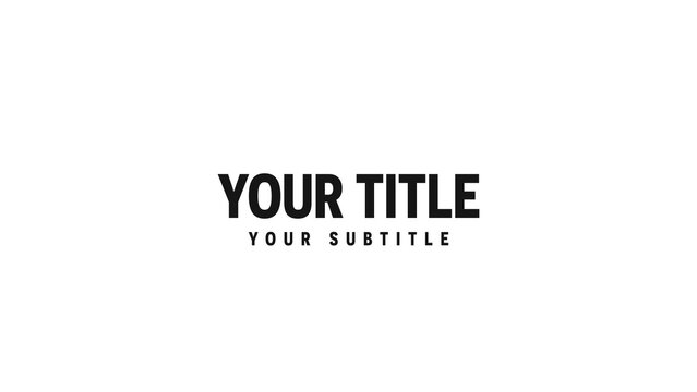 Simple Slide In Text Presentation Intro