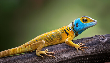 Obraz premium yellow headed collared lizard crotaphytus collaris auriceps