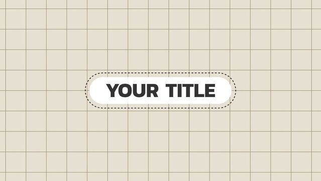 Clean Retro Grid Text Search Animation Template
