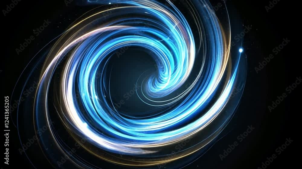 Poster captivating swirling blue patterns created by light effects in mesmerizing 4k resolution