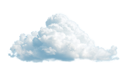 Big cloud isolated on png background