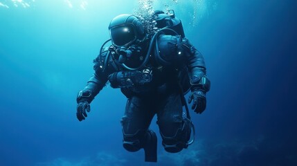 Astronaut Underwater Exploration: A Dive into the Depths
