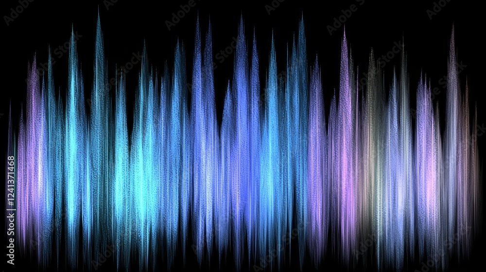 Poster 3d rendering of an abstract simple background bathed in粉色 and blue neon lighting