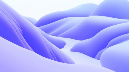 Fototapeta premium Abstract Digital Art Landscape with Smooth Pastel Colors