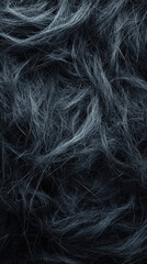 Obraz premium Abstract black and gray tangled hair texture background