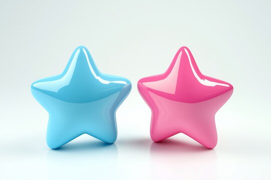 3d Star cartoon icon
