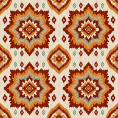 Fiery Ikat Radiance