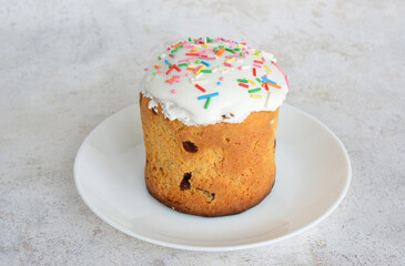 Delicious Easter Bread on a white saucer