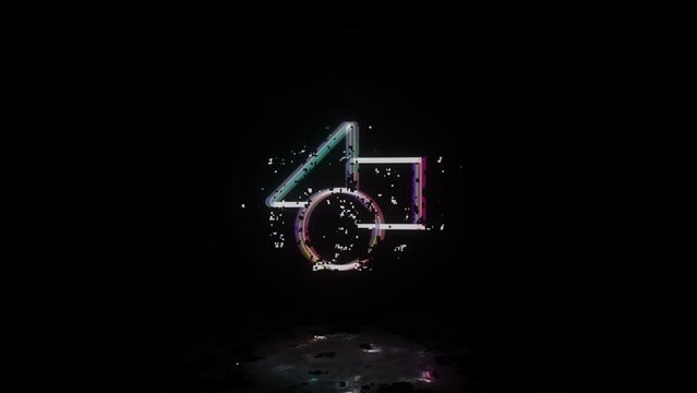 Epic RGB Glitch Logo Reveal Animation