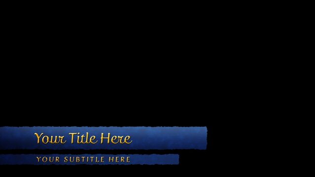 Medieval Waving Cloth Banner Lower Third