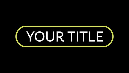 Clean Rounded Rectangle Title & Text Reveal