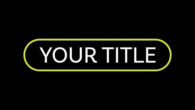 Clean Rounded Rectangle Title & Text Reveal