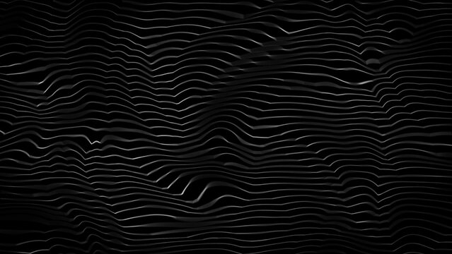 Dark Wavy Lines Background
