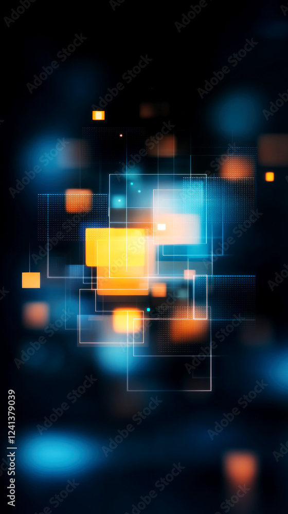 Poster digital communication hub abstract background graphic visuals technology environment close-up viewpo