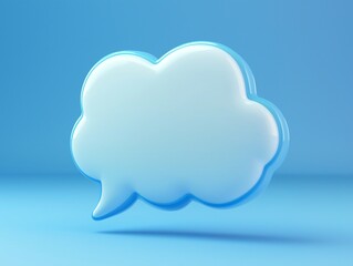Obraz premium 3d Chat Speech Bubble cartoon icon 