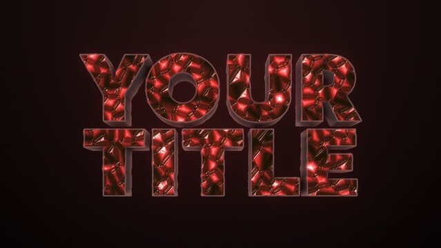 Ruby Gemstone Epic Title & Text Intro