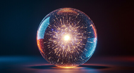 生命の始まりを暗示する水晶玉