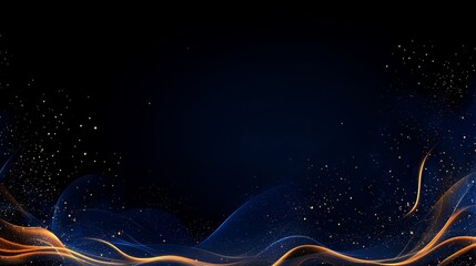 An AI illustration featuring motion-effect colorful light trails against a black background