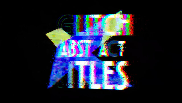 Glitch Abstract Title 01
