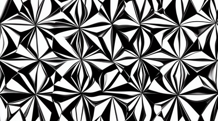 Fototapeta premium Stunning Black and White Abstract Geometric Pattern