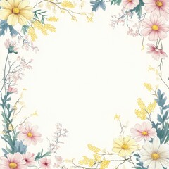 Circle of Floral Borders