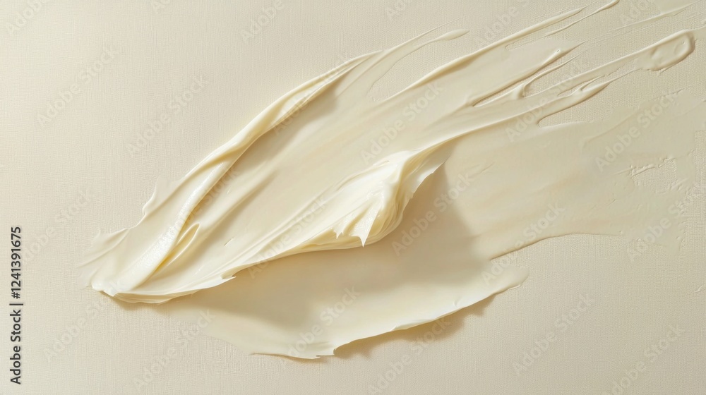 Poster A subtle play of creamy textures on a smooth canvas creates an abstract composition that evokes a sense of elegance and quiet sophistication. The soft hues invite contemplation