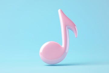 Obraz premium 3d Music Note cartoon icon