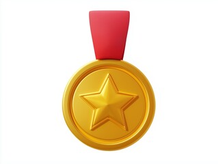 3d Medal cartoon icon 