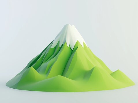 3d Mountain cartoon icon