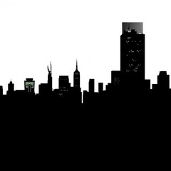 Fototapeta premium Munich germany skyline silhouetted skyline cityscape architecture illustration building city vector