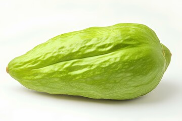 a chayote isolated on white background 