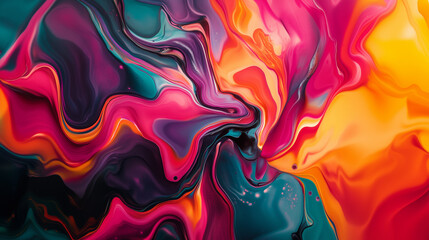Swirling waves of vibrant colors create an abstract and mesmerizing background.