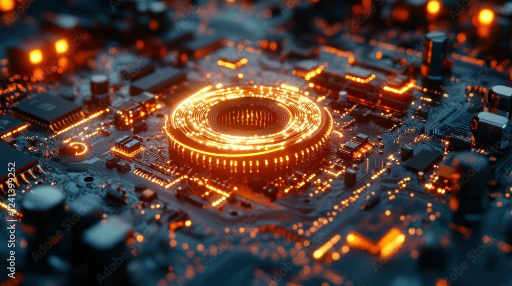Aufkleber the circuit board is complicated toroidal inductor, the core is copper wire. in the inductor there a
