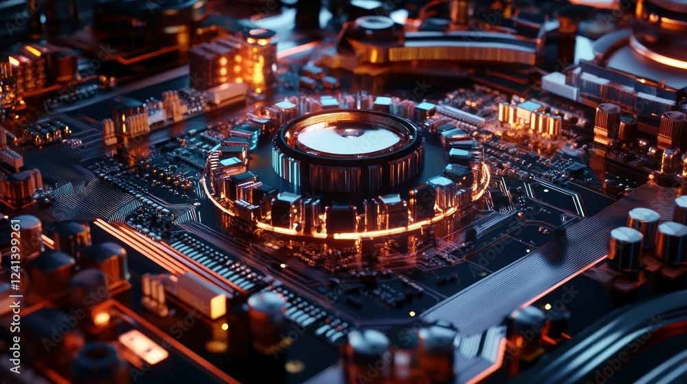Aufkleber circuit board is complicated toroidal inductor, the core is copper wire. in the inductor there are v