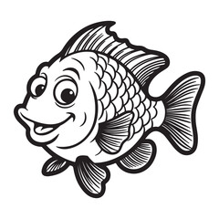 vector illustration of a fish